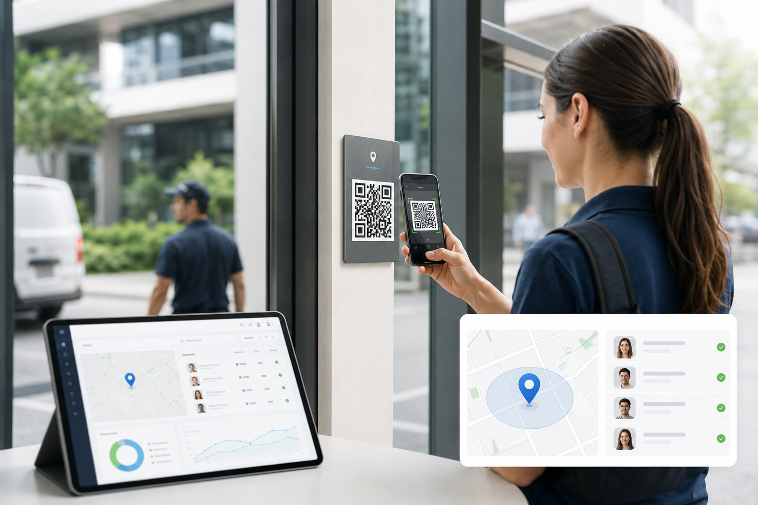 Control de personal con QR y geolocalización